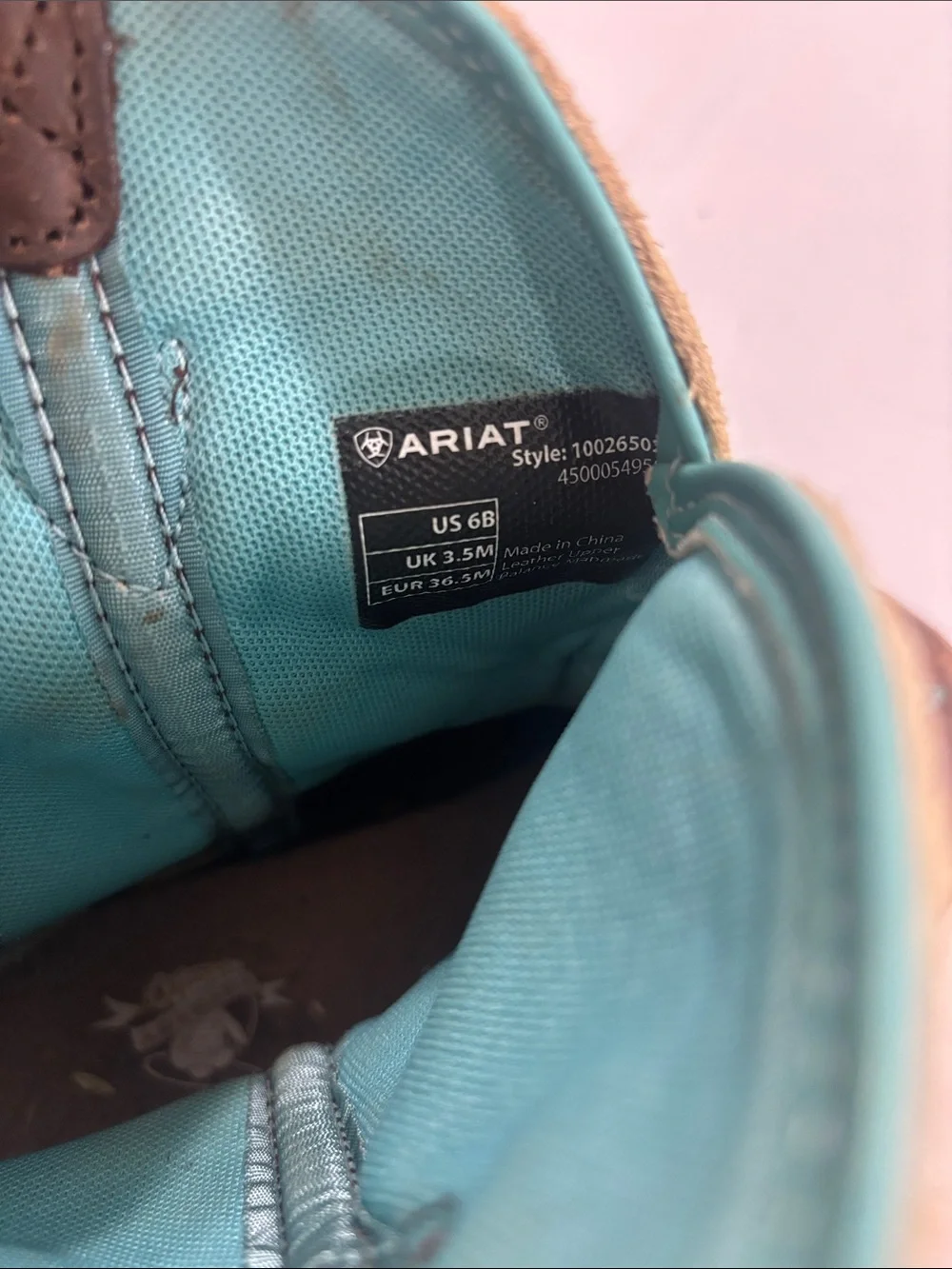 Ariat brown leather